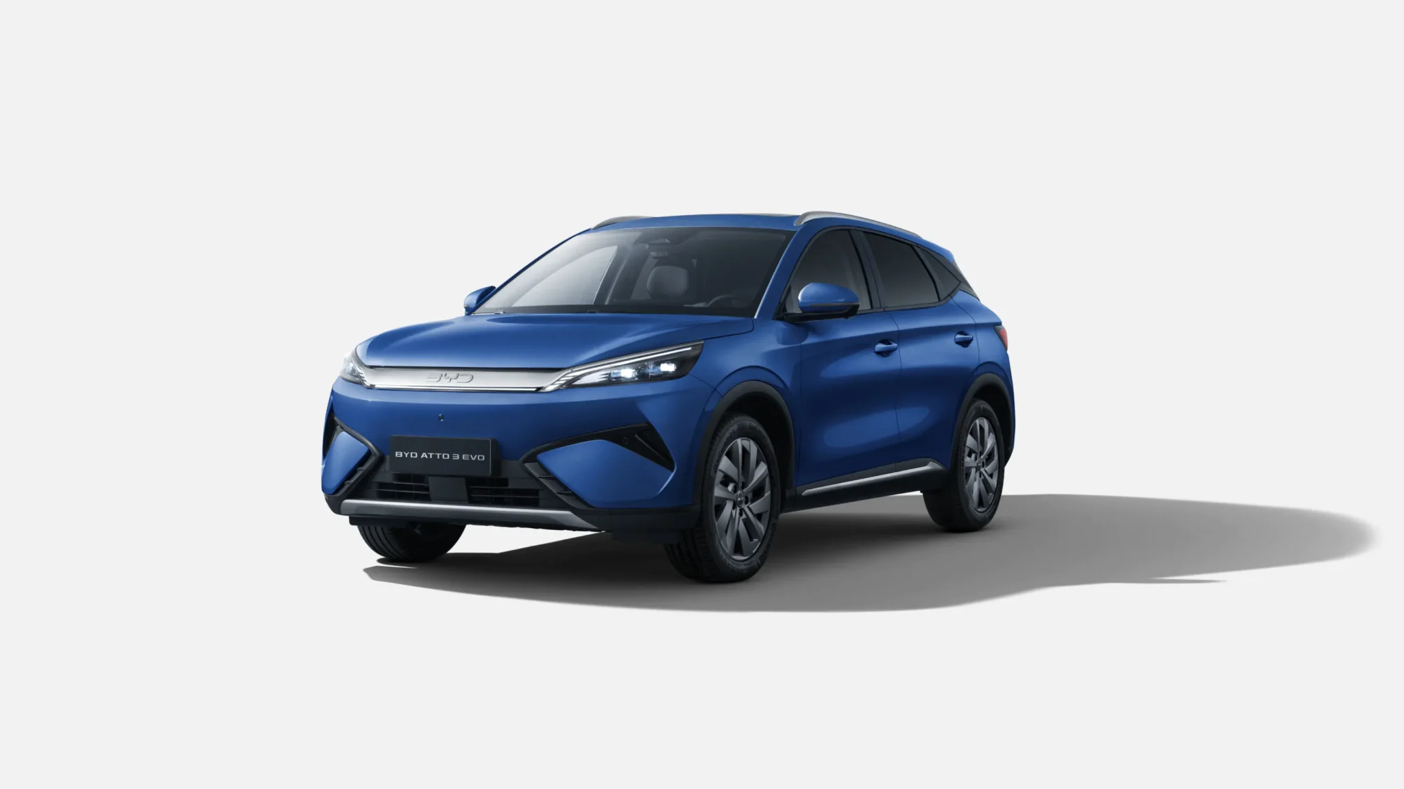 BYD ATTO 3 EVO, Design, Iris Blue, interiér Grey
