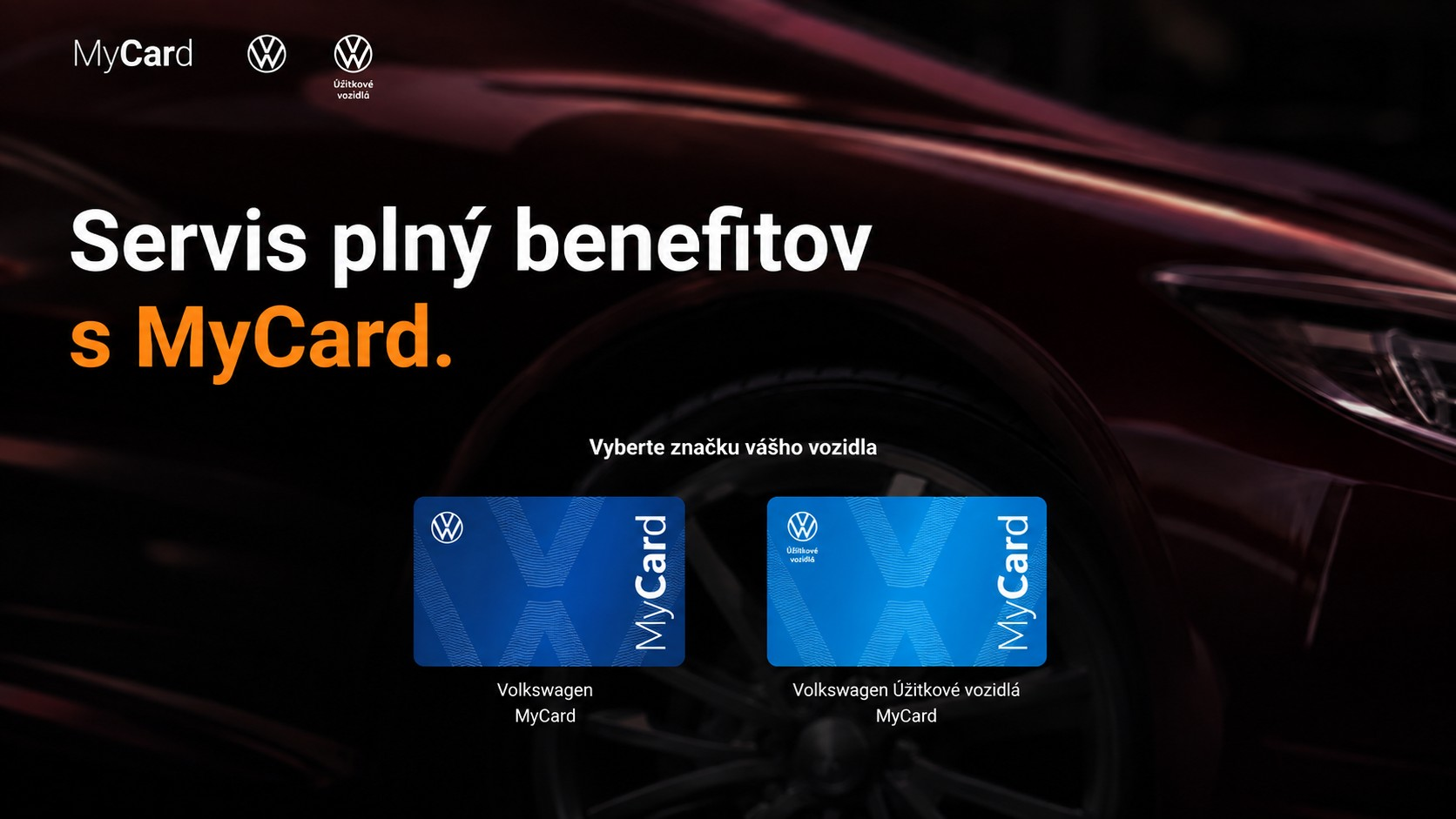 MyCard 2026: výhody a zľavy pre Volkswagen a Volkswagen Úžitkové vozidlá